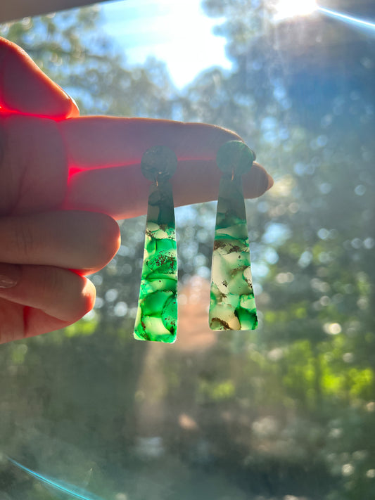 Rectangle Jade Drops