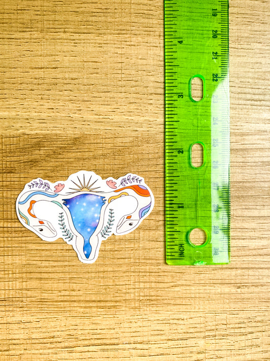 Mystical Snake Uterus Sticker