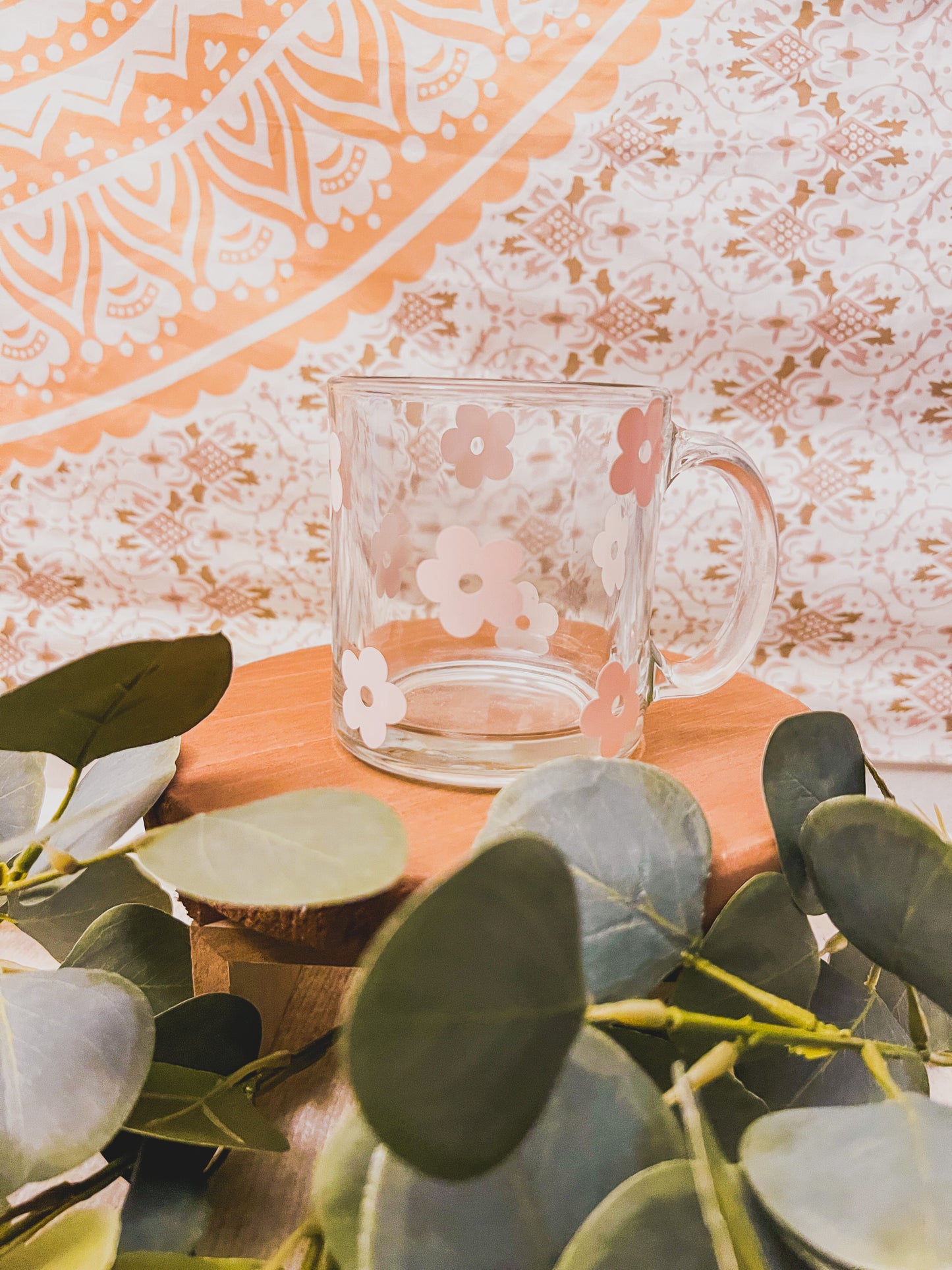 Groovy Floral Coffee Mug (Multiple Colors)