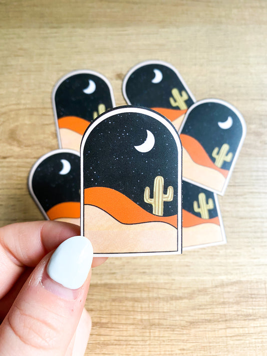 Desert Night Sticker